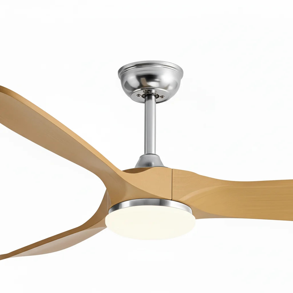 The three natural oak blades seen from below