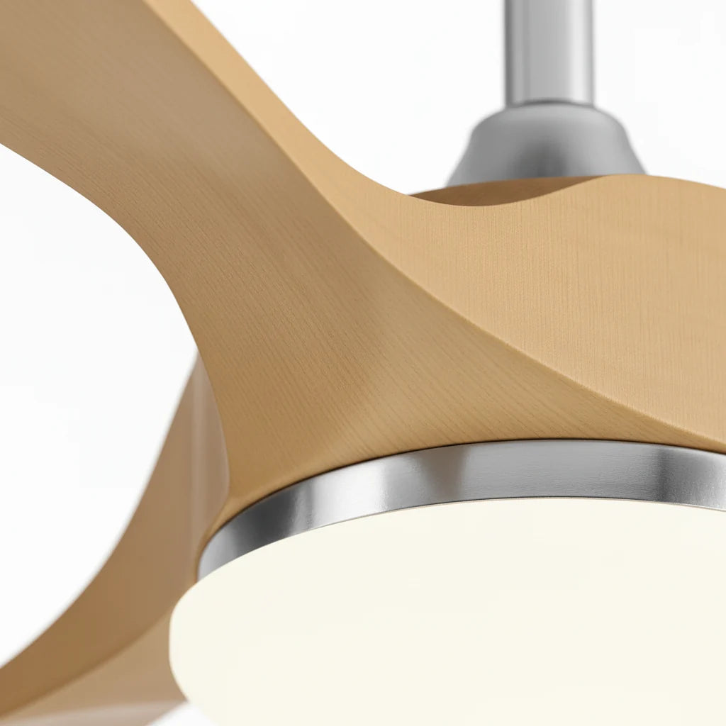 Close-up of the brushed housing where the blades meet
