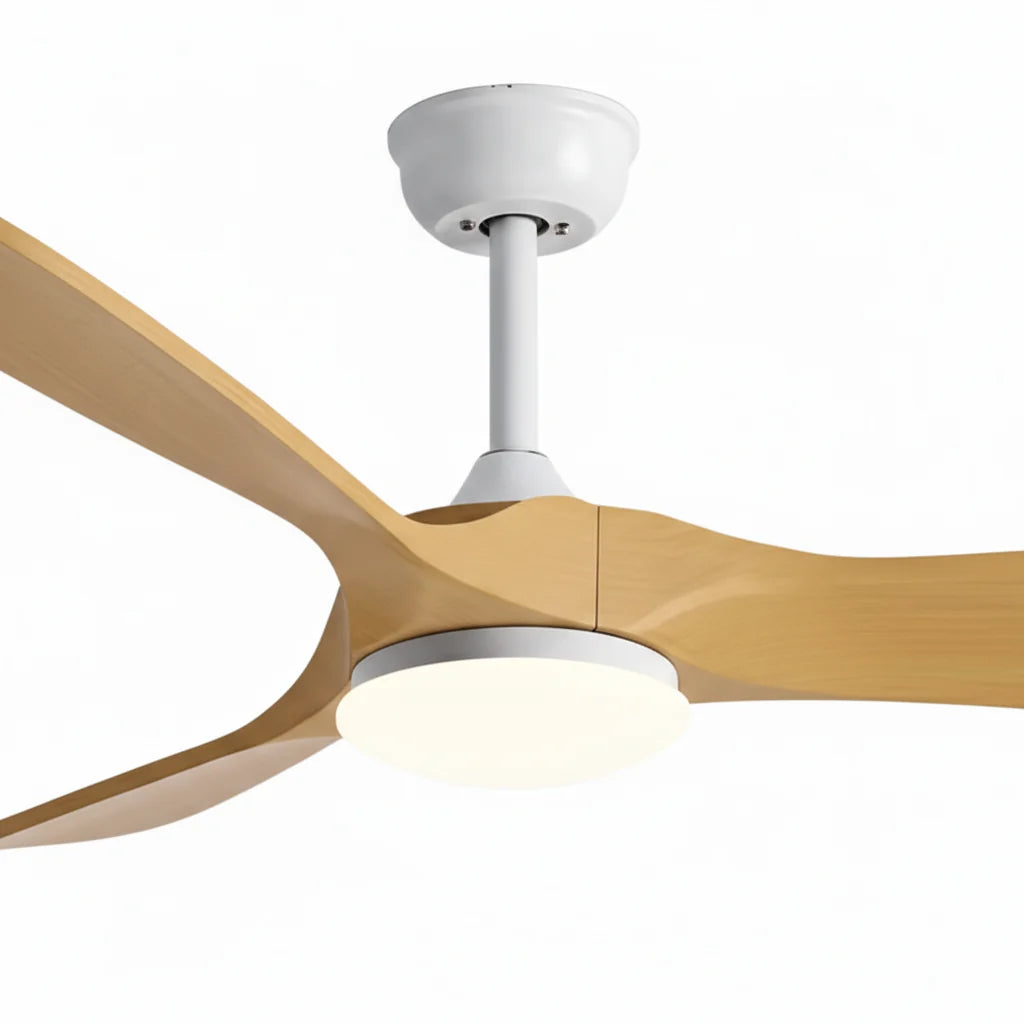 Close-up of the white housing where the blades meet