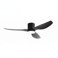 Marlow ceiling fan in matte black black, seen from the side