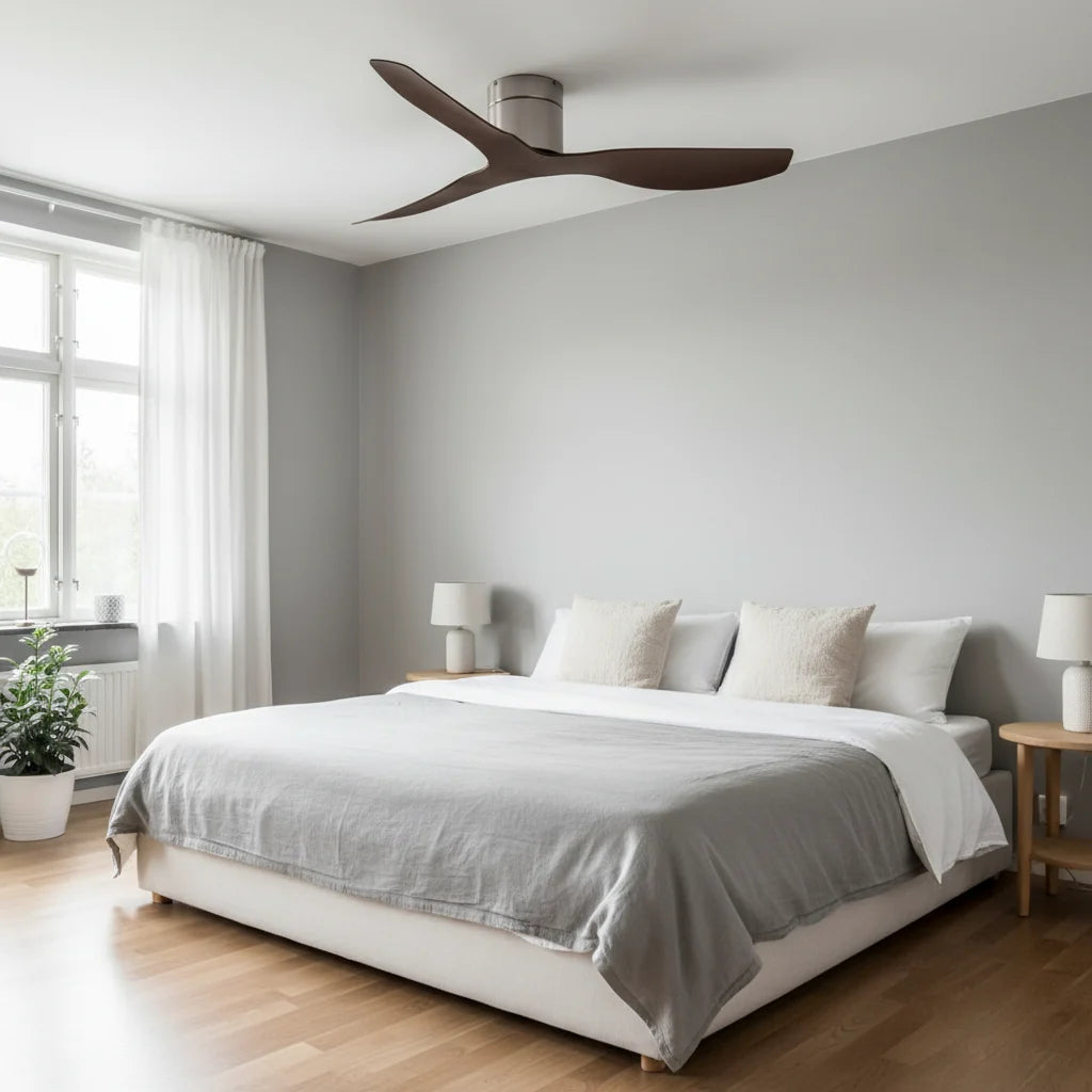 Hollis ceiling fan in a bedroom