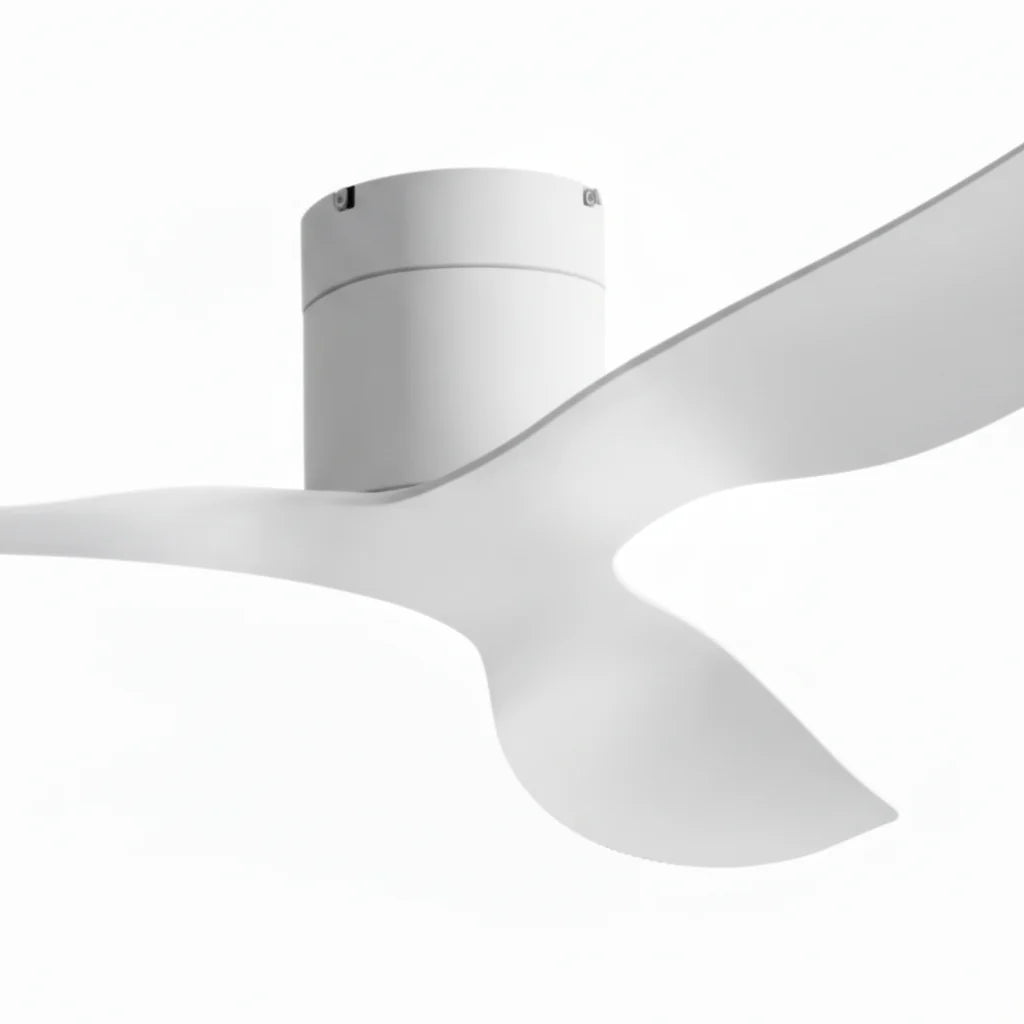 Close-up of the white housing where the  blades meet