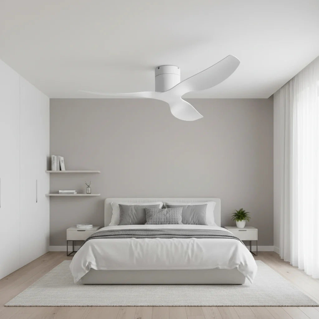 Hollis ceiling fan seen from below