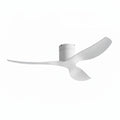 Hollis ceiling fan in white white, seen from the side