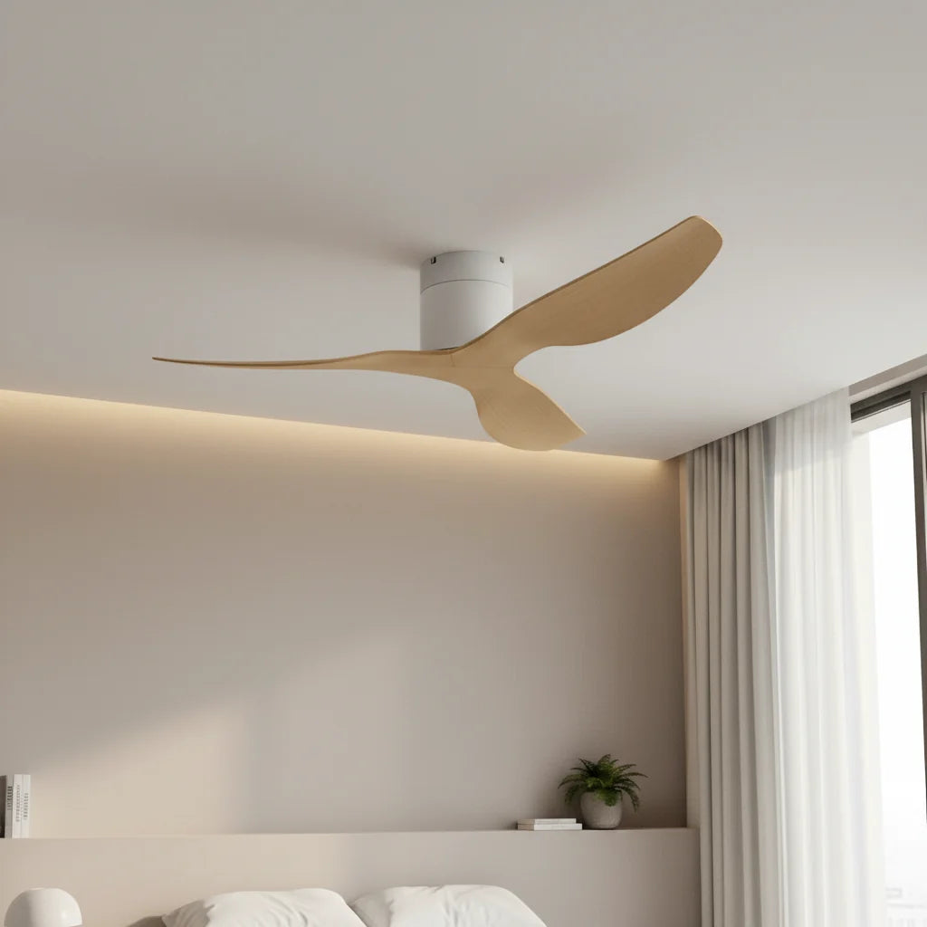 Hollis ceiling fan in a living room
