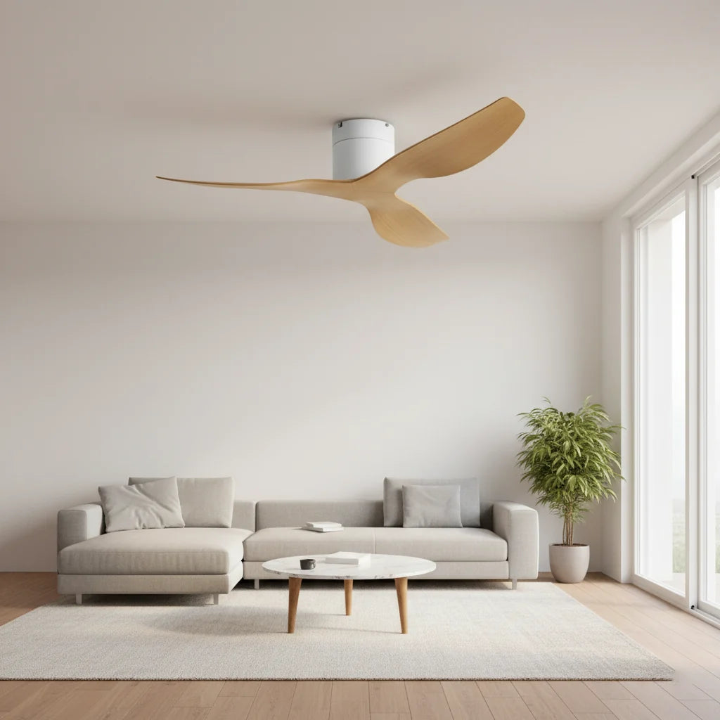 Hollis ceiling fan seen from below