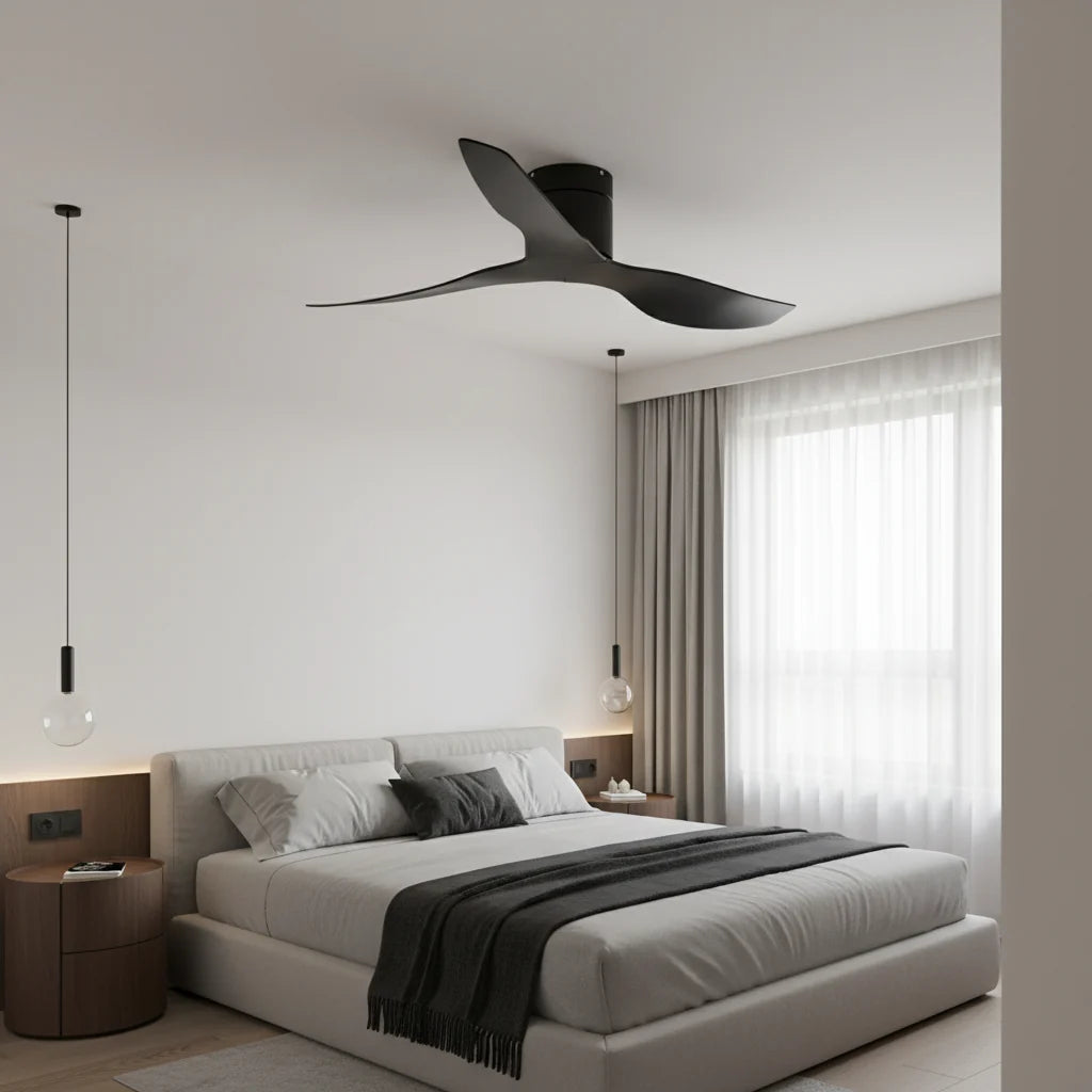 Hollis ceiling fan in a living room