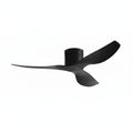 Hollis ceiling fan in matte black black, seen from the side