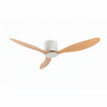 Scout ceiling fan in white light oak, seen from the side