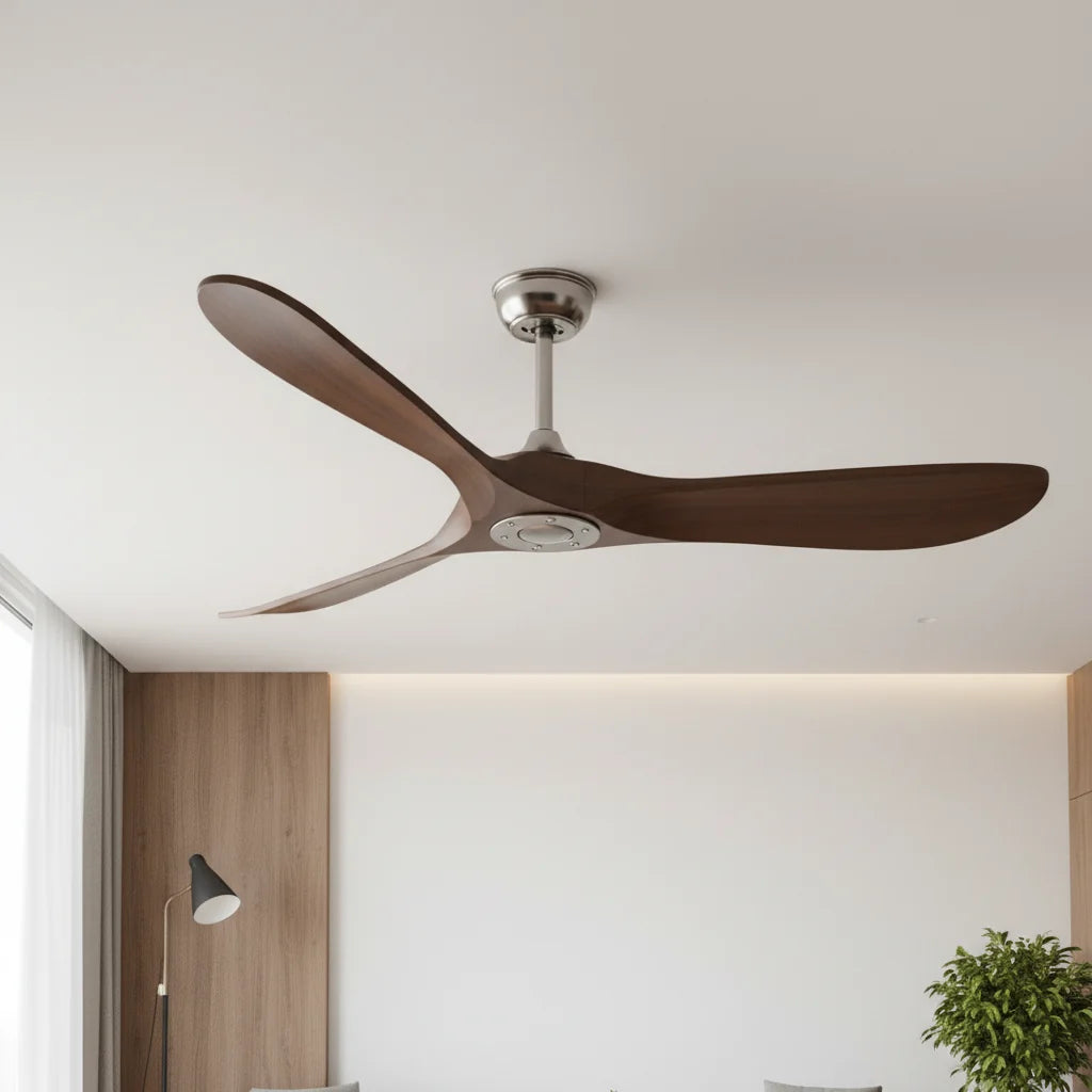 Savannah ceiling fan seen across a room