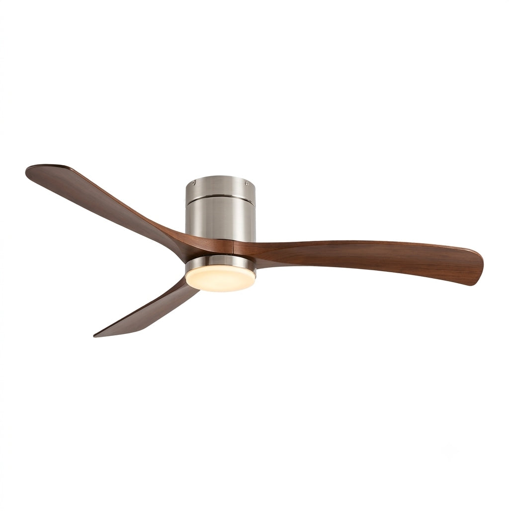 Durango ceiling fan with its light on in a bedroom