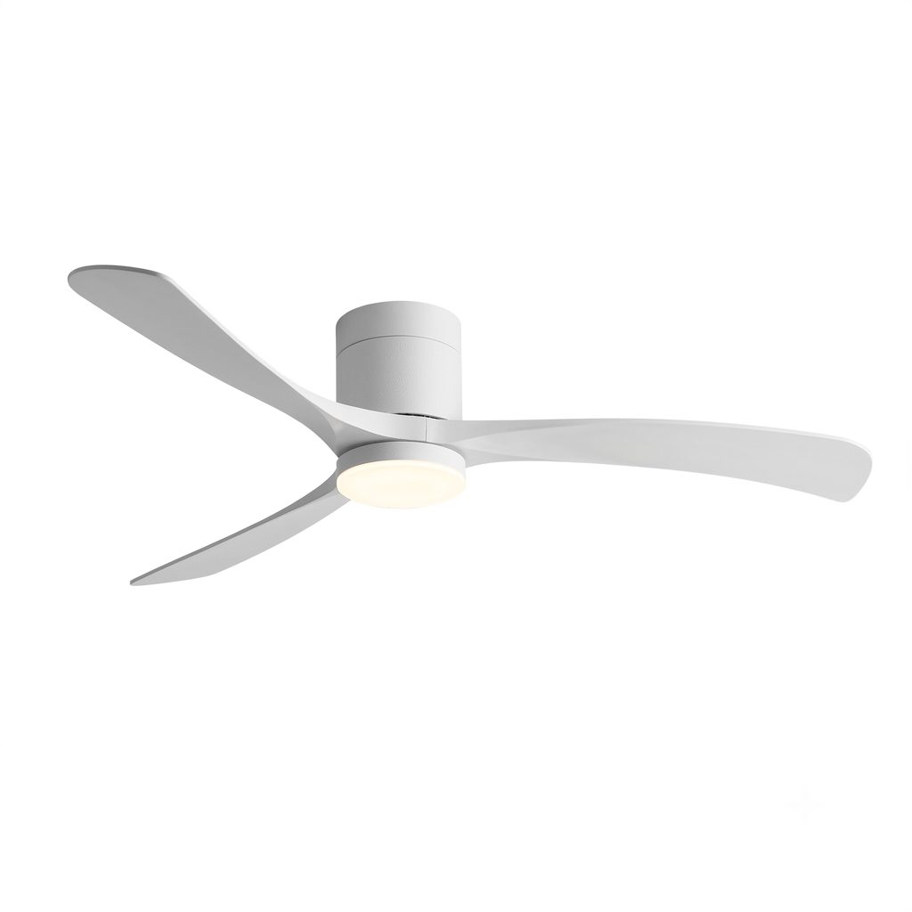 Durango ceiling fan with its light on in a bedroom