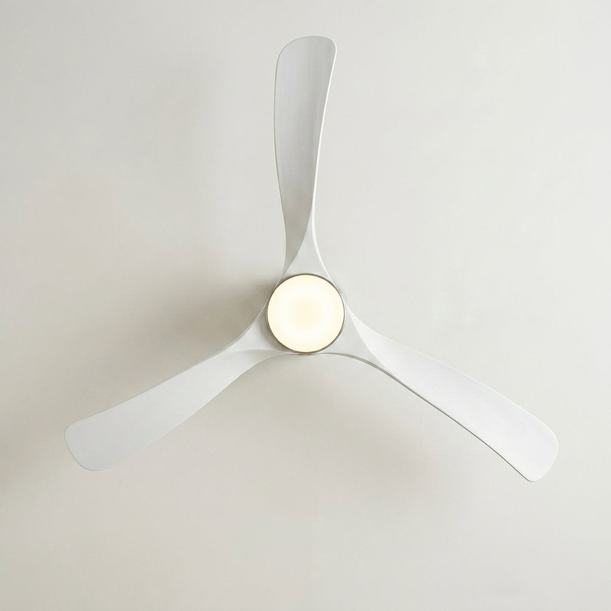 Close-up of the white housing where the  blades meet