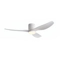 Marlow ceiling fan in white white, seen from the side